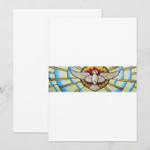 Invitation vitrail de la colombe du Saint-Esprit (Devant / Derrière)