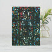 Invitation Vitrail d'église religieux vintage (Debout devant)