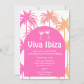 Invitation Viva Ibiza fête d'été (Devant)