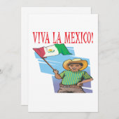 Invitation Viva La Mexico (Devant / Derrière)
