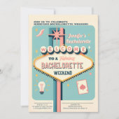 Invitation Viva Las Vegas Bachelorette Week-end (Devant)