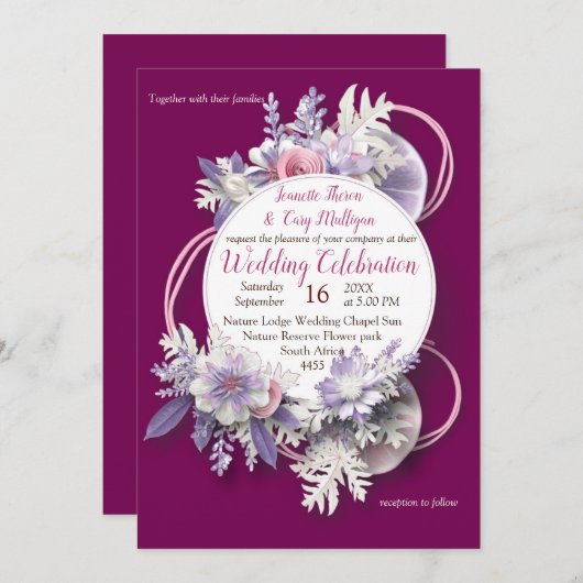 Invitation Viva Magenta 2023 (Devant / Derrière)