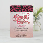 Invitation Viva Magenta Cool Léopard doux tendance 16 (Debout devant)