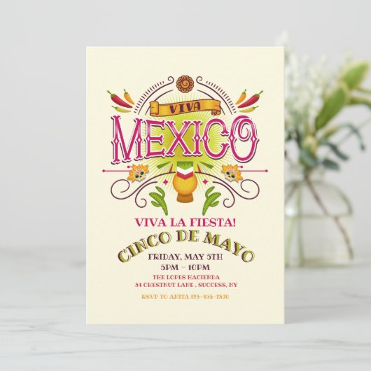 Invitation Viva Mexico (Debout devant)