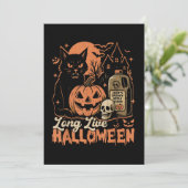 Invitation Vive Halloween (Debout devant)