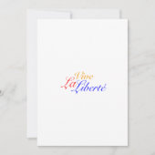 Invitation Vive La Liberté - Vive La Liberté - Vive la Libert (Devant)