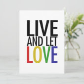 Invitation Vivez et laissez l'AMOUR (Debout devant)