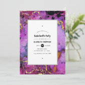 Invitation Vivid Ink Splash Bachelorette Party (Debout devant)