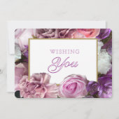 Invitation Vivid Orchid Secret Gardens Birthday Card (Devant)