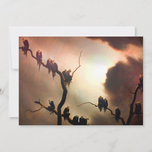 Invitation Vivid Retro - Fantômes dans un arbre (Dos)