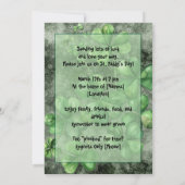 Invitation Vivid Skull with Green Hat Illustration (Dos)