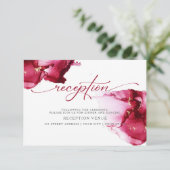 Invitation Vivid Vin Bourgogne Rouge Aquarelle Abstraite (Debout devant)