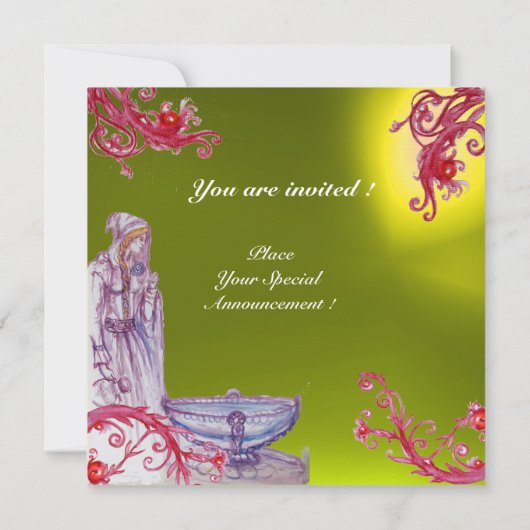 Invitation VIVIEN MONOGRAM jaune topaz (Dos)