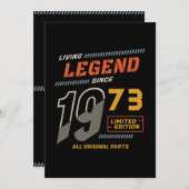 Invitation Vivre Légende Anniversaire (Devant / Derrière)