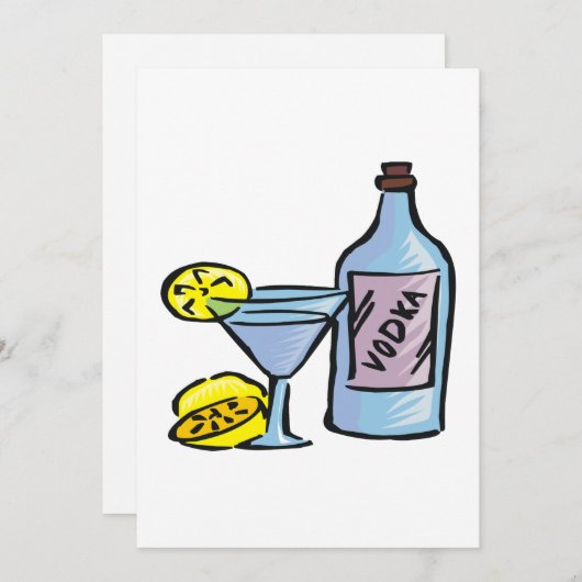 Invitation Vodka (Devant / Derrière)