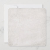 Invitation Voeu mariage renouveau frontière florale à l'ancie (Dos)