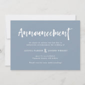 Invitation Vœu Moderne | Annulation ou Report de Mariage (Devant)