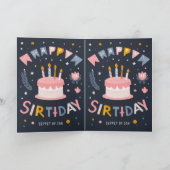 Invitation voeux d'anniversaire joyeux (Intérieur)