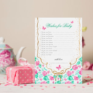 Invitation Vœux de Baby Shower pour bébé pour notre adorable