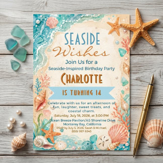 Invitation Vœux de bord de mer 14e anniversaire