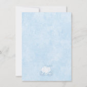 Invitation Vœux de calèche de Cendrillon pour jeu de baby sho (Dos)