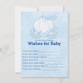 Invitation Vœux de calèche de Cendrillon pour jeu de baby sho (Devant)