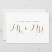 Invitation Vœux de calligraphie moderne or pour enseigne de M (Devant)