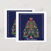 Invitation Vœux de Joyeux Noël (Devant / Derrière)