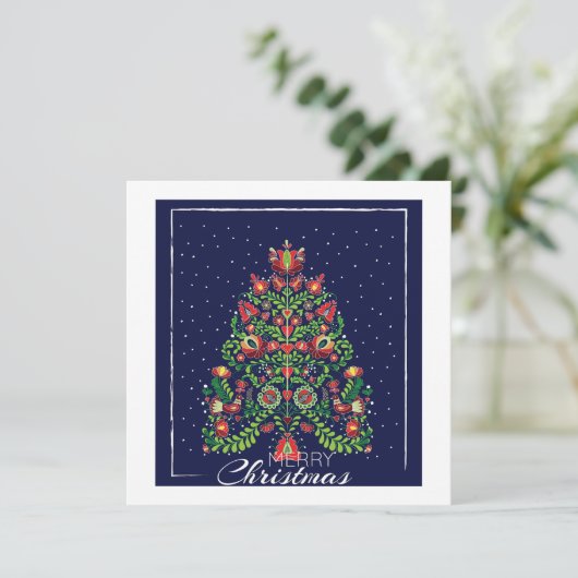 Invitation Vœux de Joyeux Noël (Debout devant)