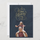 Invitation Voeux de la fête des pères (Dos)