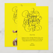 Invitation Voeux de la fête des pères (Devant / Derrière)