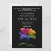 Invitation 🌈 Vœux de mariage Technicolor (Devant)