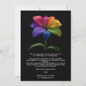 Invitation 🌈 Vœux de mariage Technicolor (Dos)
