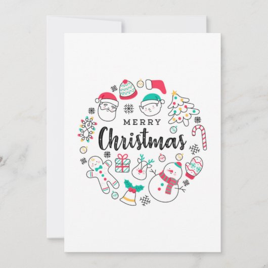 Invitation voeux de Noël (Devant)