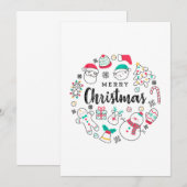 Invitation voeux de Noël (Devant / Derrière)