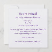 Invitation Voeux de Pâques (Dos)