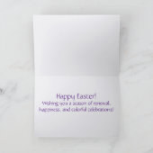 Invitation Voeux de Pâques (Intérieur)