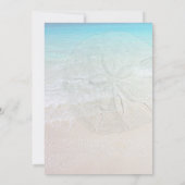 Invitation Voeux de Plage Cérémonie Moderne et Décontractée É (Dos)