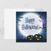 Invitation Vœux d'Halloween (Devant / Derrière)