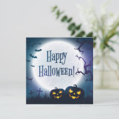 Invitation Vœux d'Halloween (Debout devant)