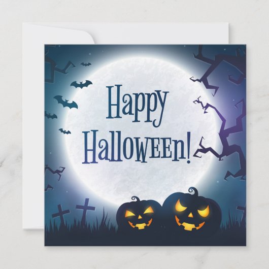 Invitation Vœux d'Halloween (Devant)
