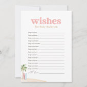 Invitation Voeux pour Baby Beach Surf Baby shower Jeu (Devant)