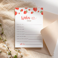 Voeux Pour Baby Card, Berry Sweet Baby shower