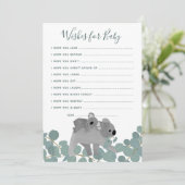Invitation Voeux pour Baby shower Game (Debout devant)