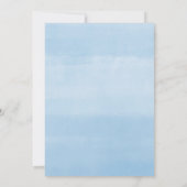 Invitation Voeux pour Bébé garçon bleu ballons (Dos)