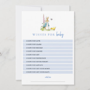 Invitation Voeux pour le jeu de baby shower