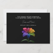 Invitation 🌈 Vœux Technicolor Mariage (Dos)