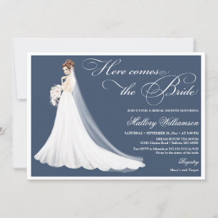 Invitation Voici la douche de mariée