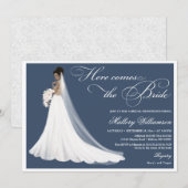 Invitation Voici la douche de mariée (Devant / Derrière)