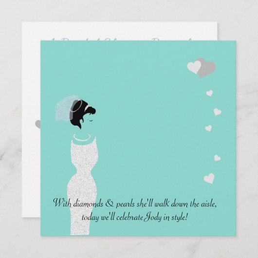 Invitation Voici la fête des marées Tiara (Devant / Derrière)